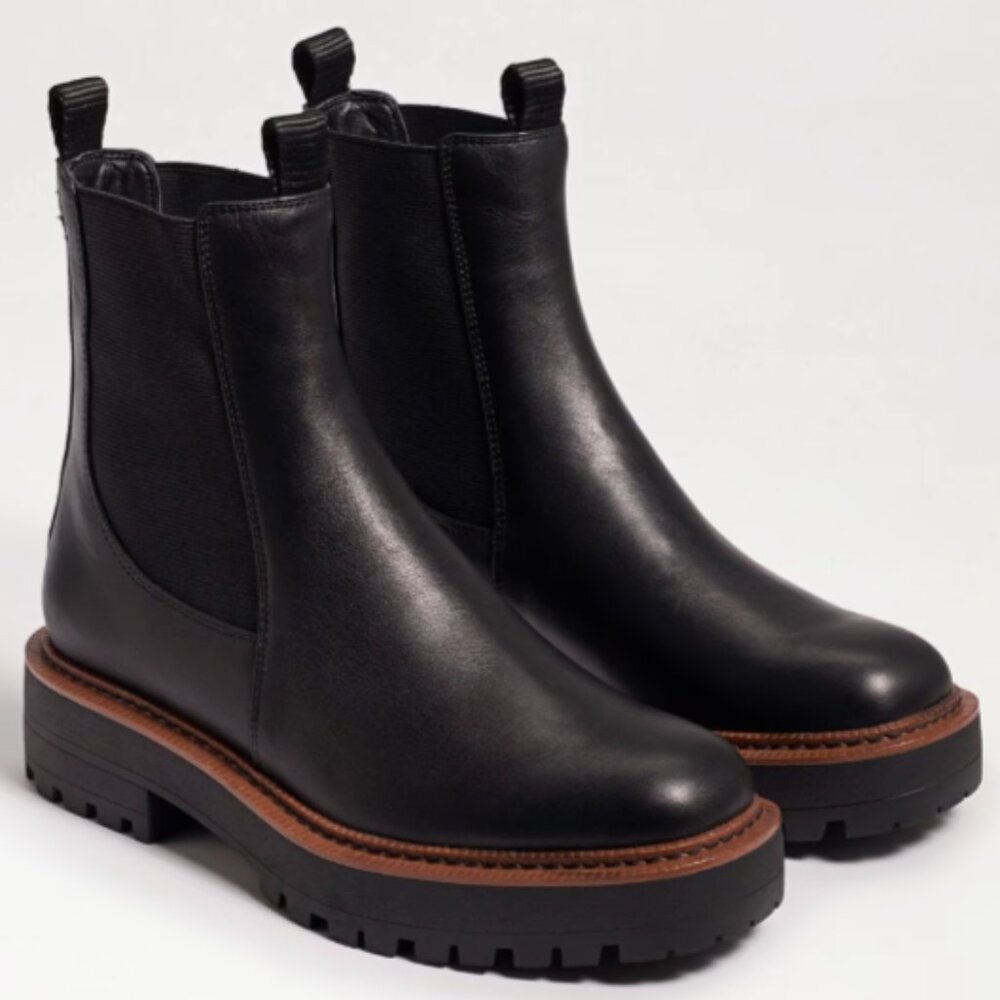Chelsea Lug Boot - Black Leather